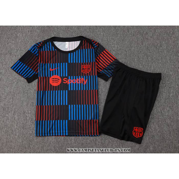 Chandal del Barcelona 2024 Manga Corta Azul - Pantalon Corto